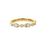 Hearts On Fire 18KY Bezel Regal Diamond Band