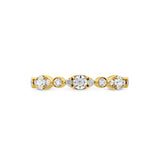 Hearts On Fire 18KY Bezel Regal Diamond Band