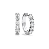 Hearts On Fire 18KW Mini Hoop Earrings