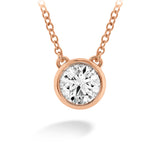 Hearts On Fire Classic Bezel Solitaire Diamond Necklace  Hearts on Fire