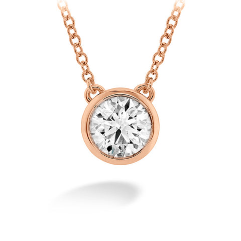 Hearts On Fire Classic Bezel Solitaire Diamond Necklace  Hearts on Fire