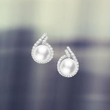 Mikimoto White South Sea Cultured Pearl Earrings  Mikimoto