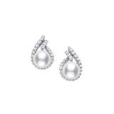 Mikimoto White South Sea Cultured Pearl Earrings  Mikimoto