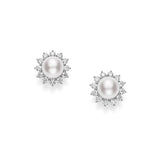 Mikimoto Classic Elegance Akoya Cultured Pearl Earrings with Diamonds  Mikimoto