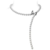 Mikimoto Jeux de Rubans Akoya Cultured Pearl and Diamond Convertible Bracelet and Necklace