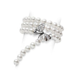 Mikimoto Jeux de Rubans Akoya Cultured Pearl and Diamond Convertible Bracelet and Necklace