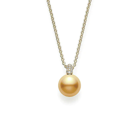 Mikimoto Golden South Sea Cultured Pearl Necklace  Mikimoto