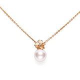 Mikimoto Akoya Cultured Pearl Cherry Blossom Pendant Necklace  Mikimoto