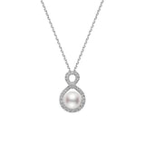 Mikimoto Ruyi Collection Akoya Cultured Pearl and Diamond Pendant  Mikimoto