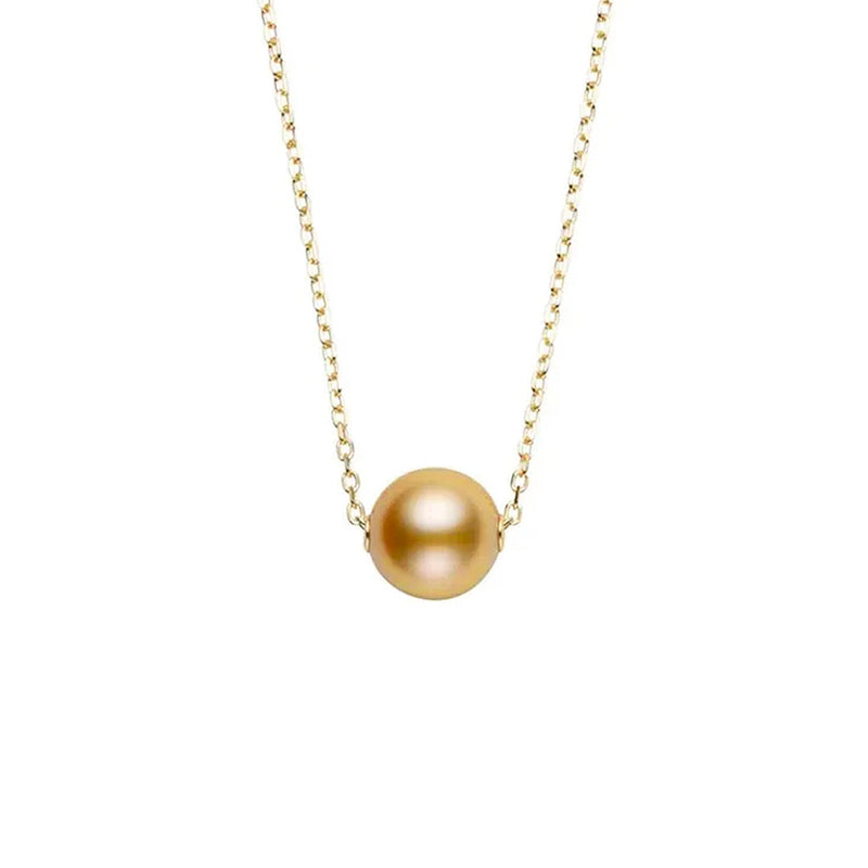 Mikimoto Golden South Sea Cultured Single Pearl Pendant