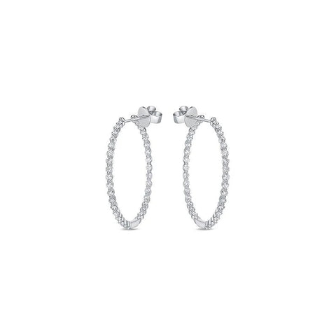 Mémoire Diamond Hoop Earrings  Memoire