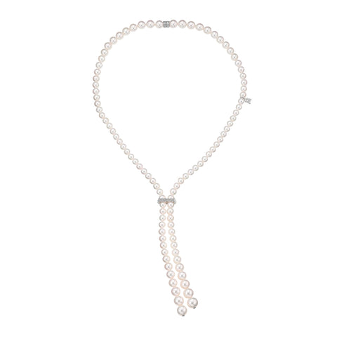 Mikimoto Convertible Graduated Akoya Necklace  Mikimoto