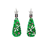 Jade Carved Dangle Earrings  CH Collection