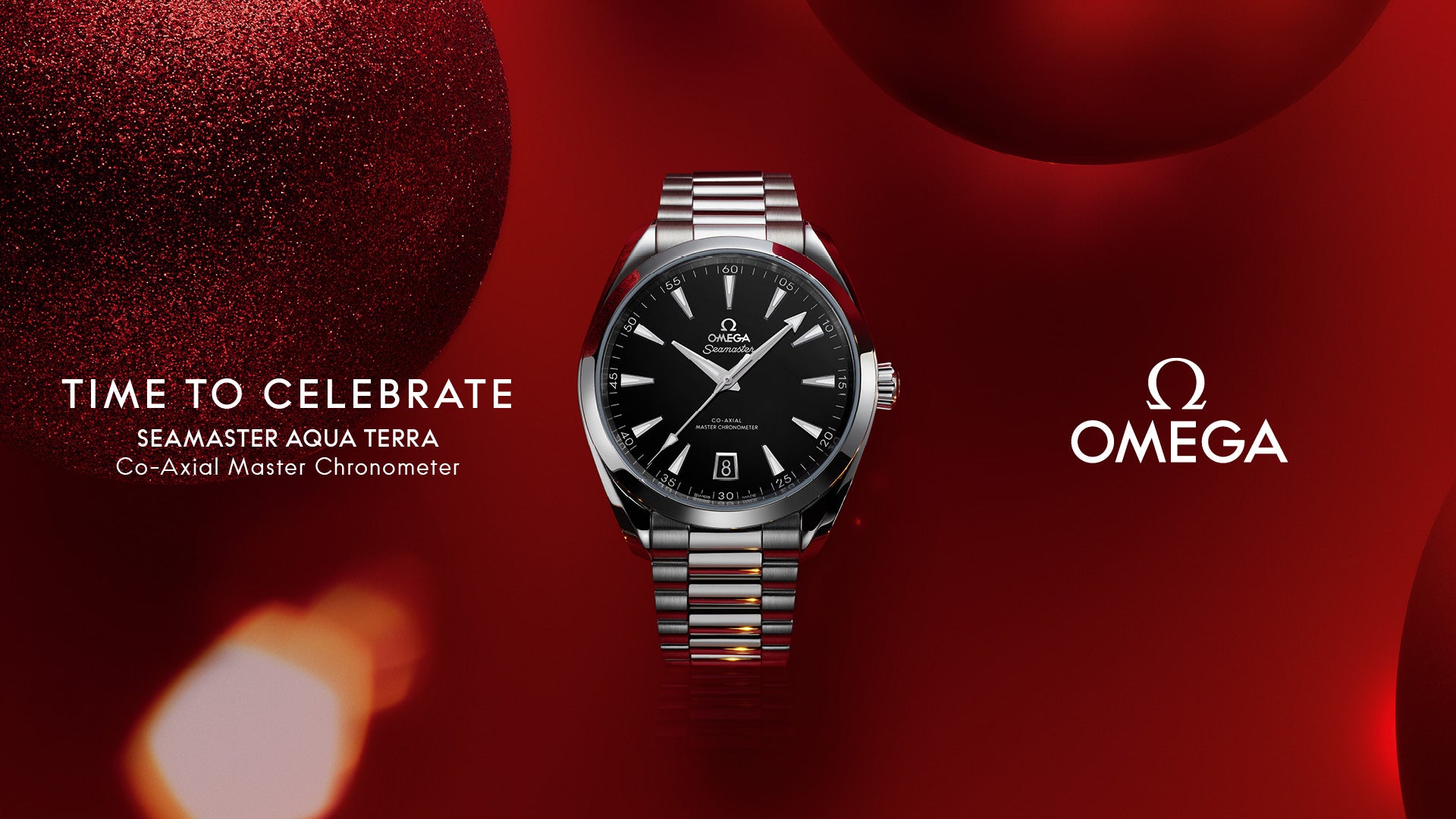 OMEGA timepieces holiday banner