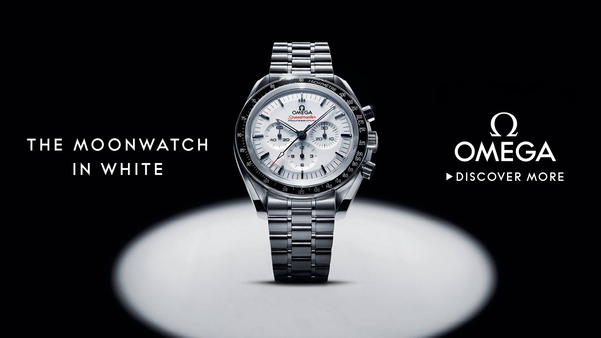 OMEGA moonwatch in white
