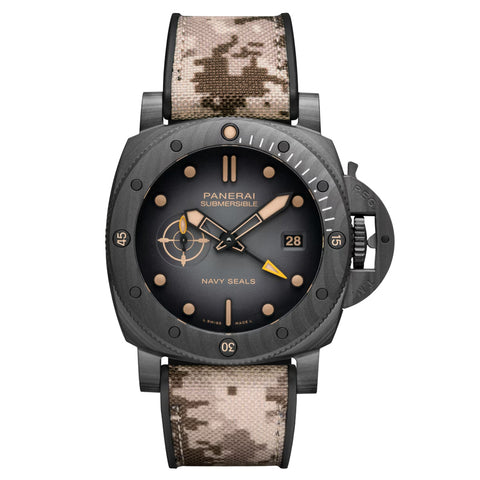 Panerai Submersible QuarantaQuattro GMT Navy SEALs Carbotech™ Panerai