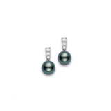 Mikimoto Black South Sea Cultured Pearl Earrings  Mikimoto