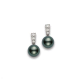 Mikimoto Black South Sea Cultured Pearl Earrings