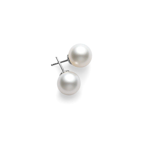 Mikimoto White South Sea Cultured Pearl Stud Earrings  Mikimoto