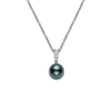 Mikimoto Morning Dew Black South Sea Cultured Pearl Pendant – 18K White Gold  Mikimoto