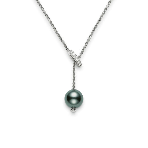 Mikimoto Black South Sea Cultured Pearl Necklace  Mikimoto