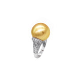 Golden South Sea Pearl Diamond Ring CH Collection