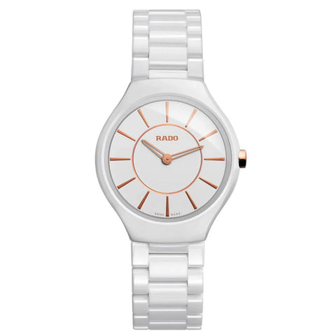 Rado True Thinline White Ceramic  Rado