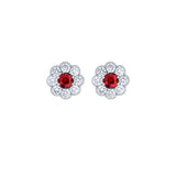 Ruby Diamond Earrings  CH Collection