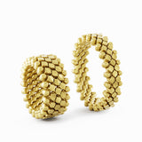 Serafino Consoli Ring Multi Size 5 Rows None 2 Points Yellow Gold