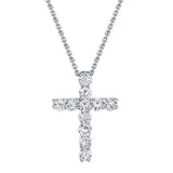 Shy Creation Kate 0.32 Ct. Diamond Cross Necklace  Shy Creation