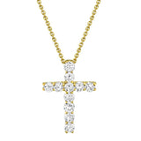 Shy Creation Kate 0.32 Ct. Diamond Cross Necklace  Shy Creation