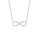 Shy Creation Kate 0.09CT Diamond Infinity Necklace