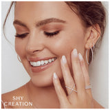 Shy Creation Kate 0.08Ct. Diamond Huggie Earring  Shy Creation