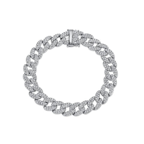 Shy Creation Kate 4.36Ct. Diamond Pave Link Bracelet  Shy Creation