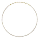 Shy Creation Jackie Cultured Pearl Tennis Necklace