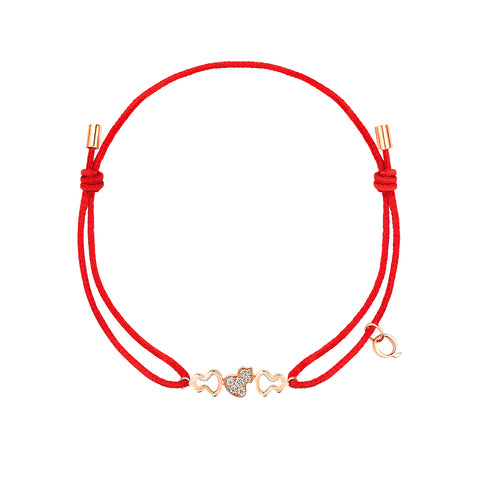 Qeelin Wulu Red Cord Bracelet  Qeelin