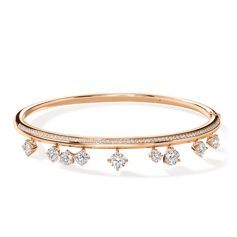 Hearts On Fire Barre Floating Diamond Pavé Bangle  Hearts on Fire