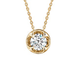 Hearts On Fire Whimsical Circle Single Diamond Pendant Necklace