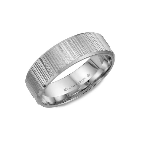 Crown Ring Wedding Band Carved  CrownRing