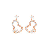 Qeelin Wulu Petite Akoya Pearls and Diamonds Earrings