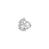 Qeelin Wulu Garden ring in 18K white gold set with Akoya pearls and diamonds