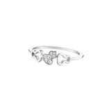 Qeelin Wulu petite ring in 18K white gold set with diamonds