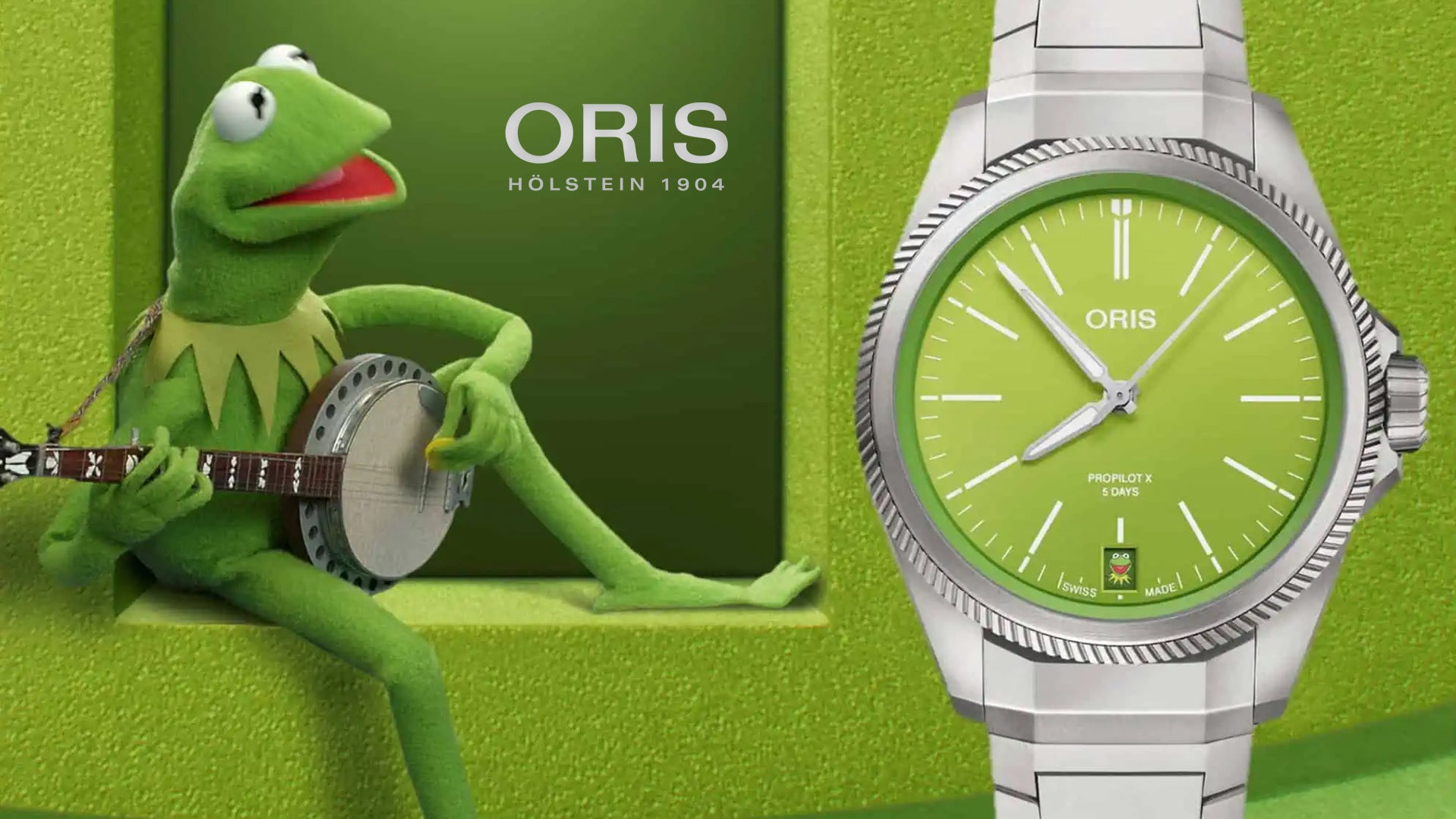 Oris ProPilot X Kermit Edition