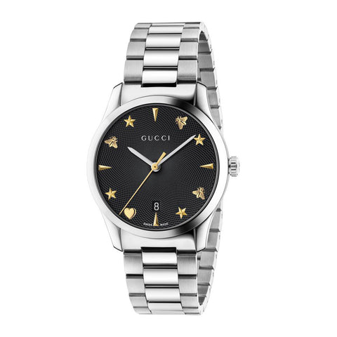 Gucci G-Timeless Stainless Steel Black Dial - YA1264029 Gucci Timepieces