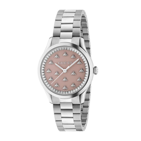 Gucci G-Timeless Pink-Tone Dial with Bee - YA1265033 Gucci Timepieces