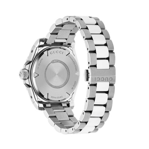 Gucci Dive Silver Dial with Bee Quartz - YA136357 Gucci Timepieces