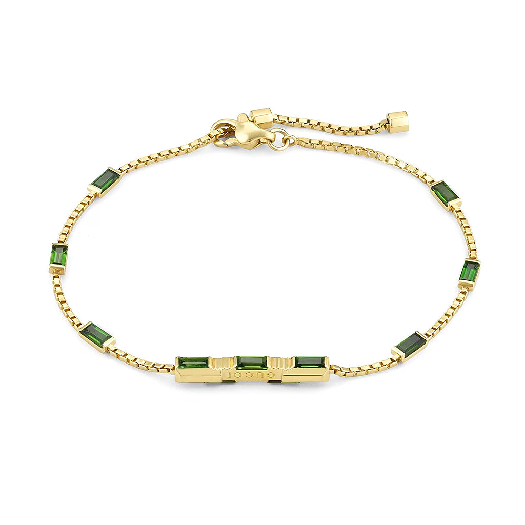 Gucci Link to Love Baguette Tourmaline Bracelet YBA702395002016