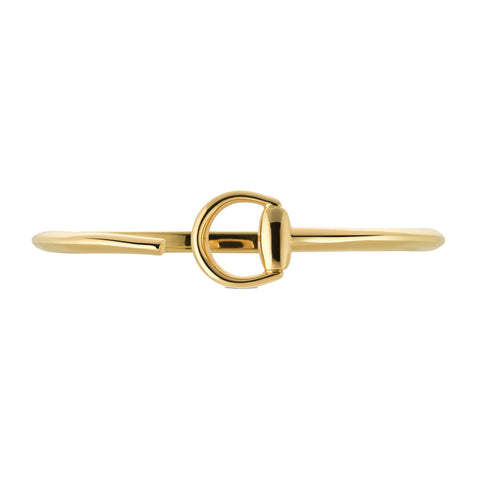 Gucci 18K Yellow Gold Horsebit Cuff Bracelet  Gucci Jewelry