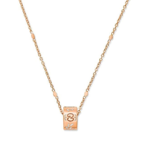 Gucci Icon Necklace in Rose Gold  Gucci Jewelry