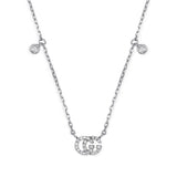 Gucci GG Running Necklace with Diamonds  Gucci Jewelry
